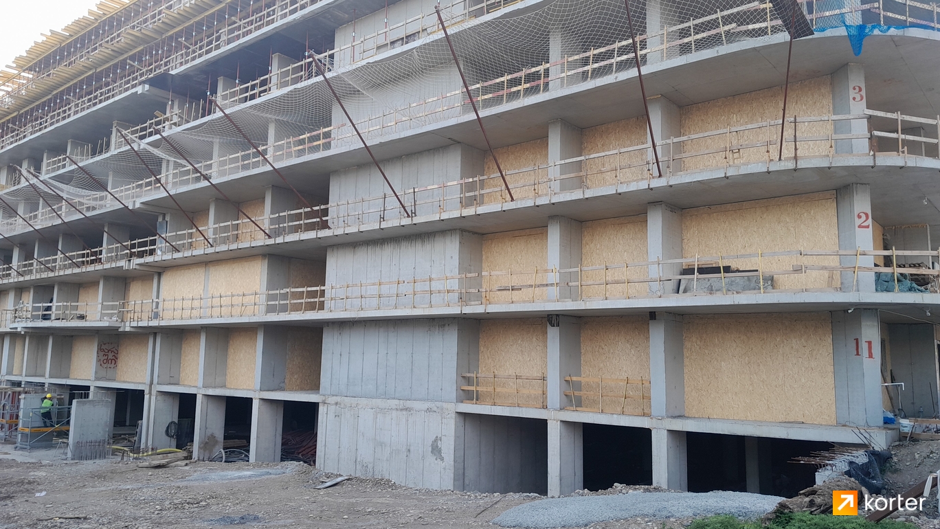 Construction progress Optima Residence - Spot 1, აპრილი 2024