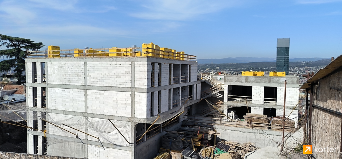 Construction progress Mtatsminda Panorama - Spot 1, April 2024