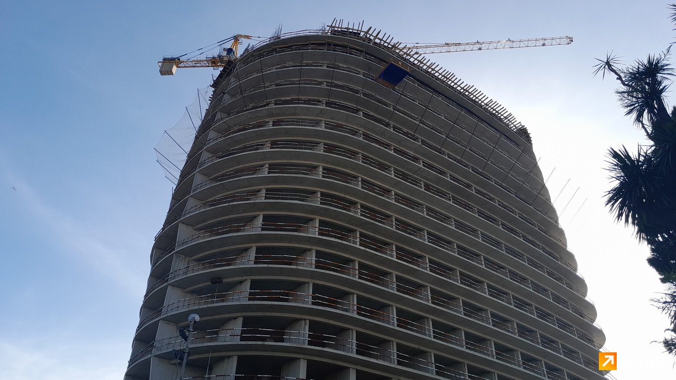 Construction progress Panorama - Spot 3, აპრილი 2024