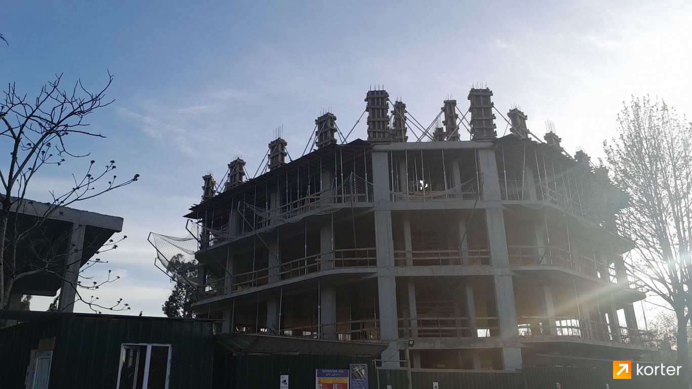 Construction progress Royal Residence Botanico - Spot 7, აპრილი 2024