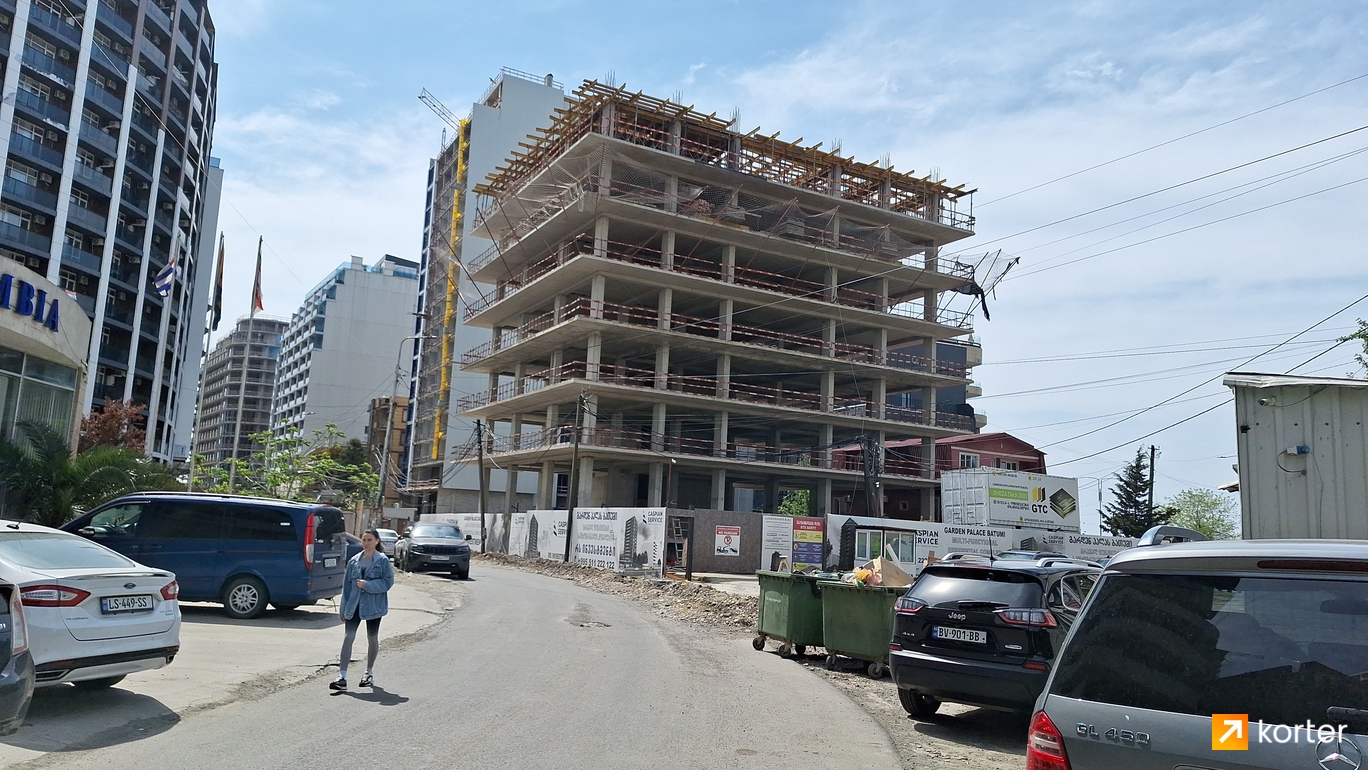 Construction progress Garden Palace Batumi - Spot 4, April 2024