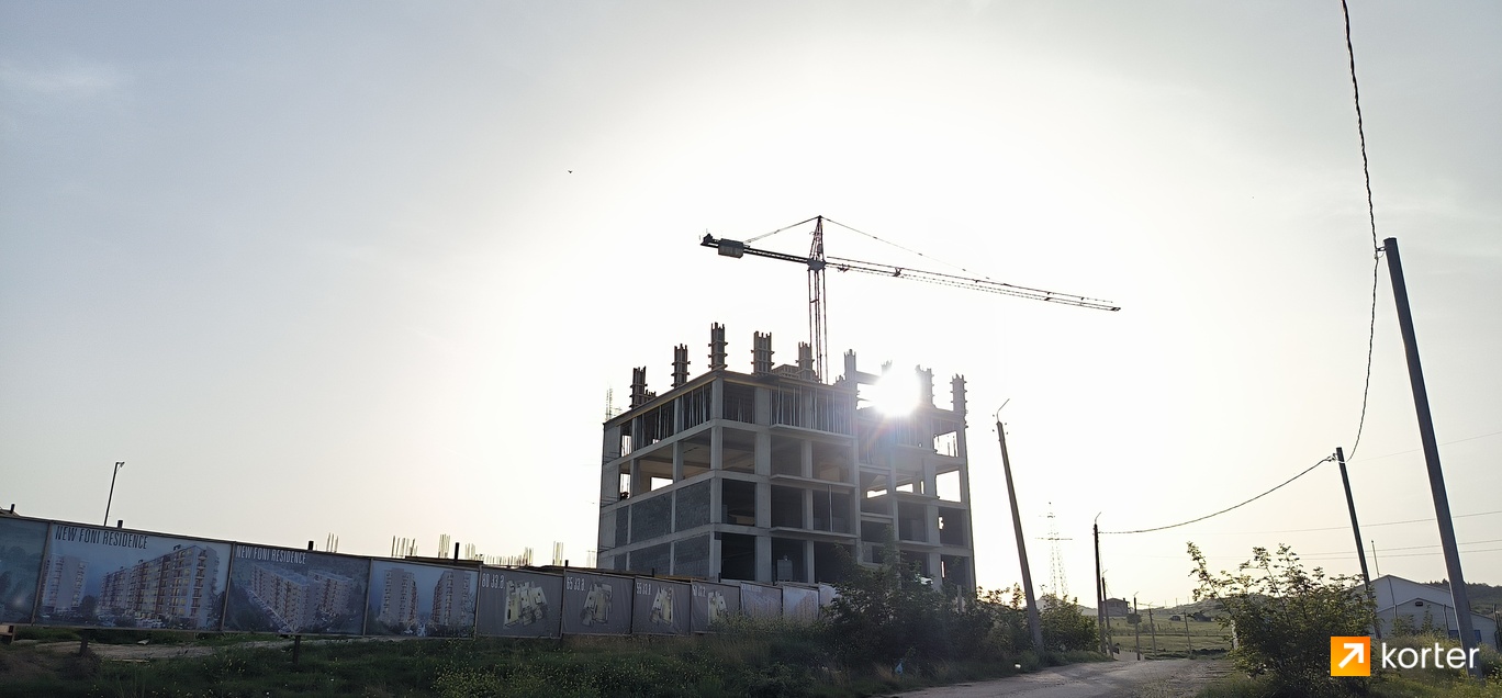 Construction progress New Foni Residence - Spot 1, апрель 2024