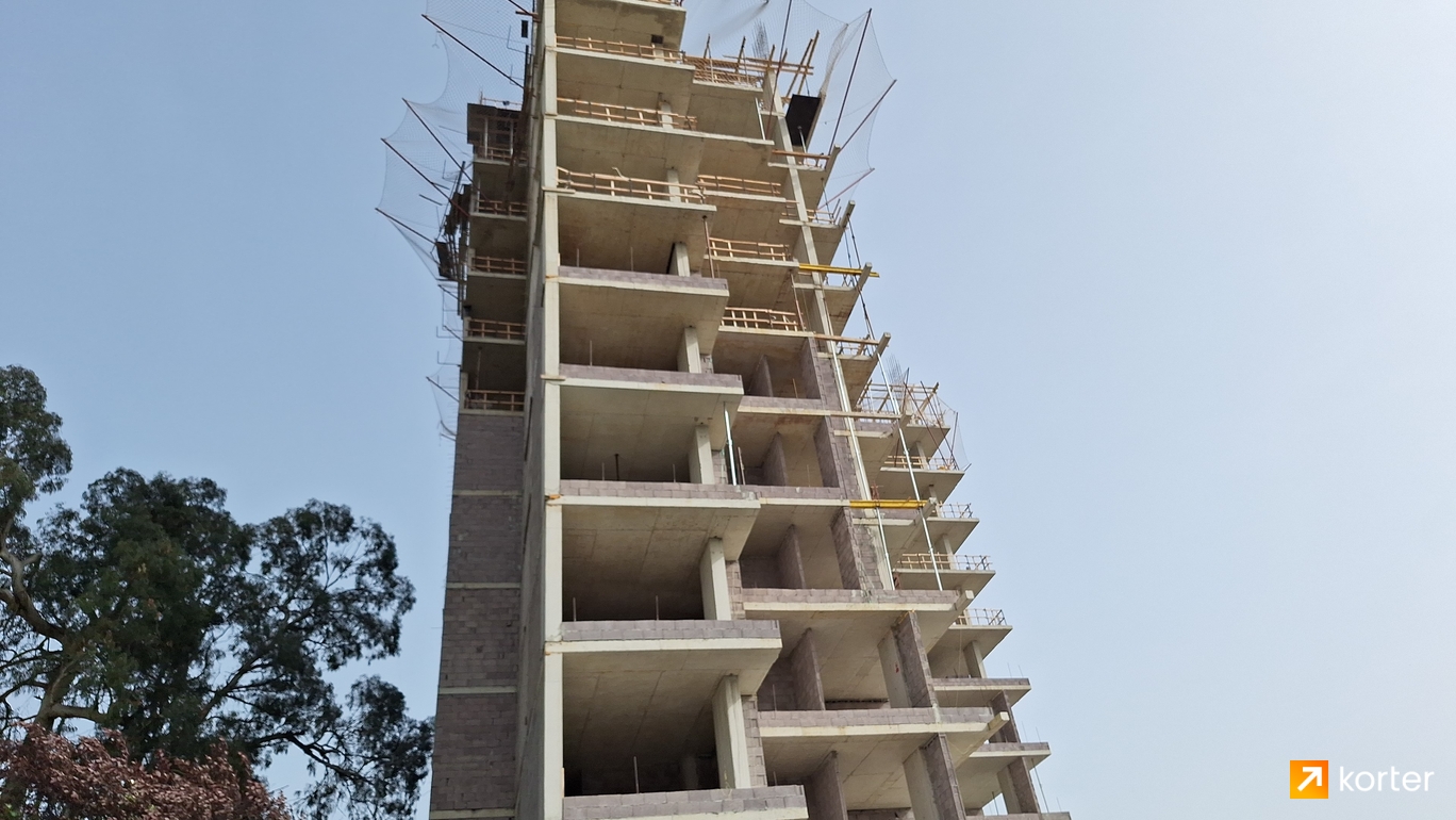 Construction progress Dream Residence Chakvi - Spot 4, April 2024