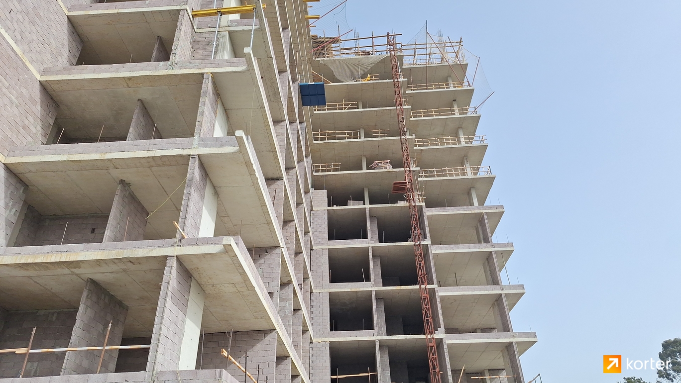 Construction progress Dream Residence Chakvi - Spot 2, April 2024