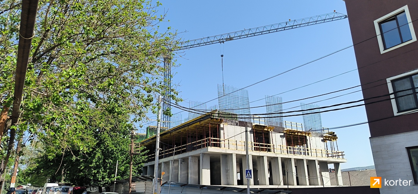 Construction progress Avlabari Residence 2 - Spot 3, აპრილი 2024