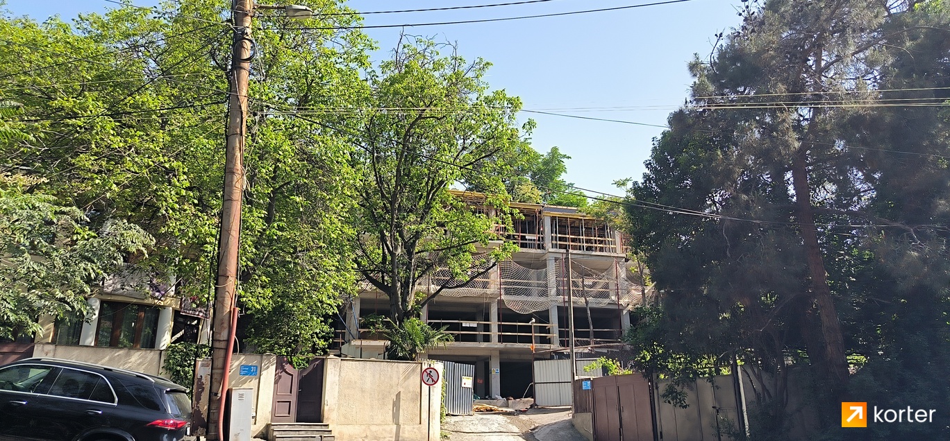 მშენებლობის პროცესი Akhvlediani - რაკურსი 1, აპრილი 2024