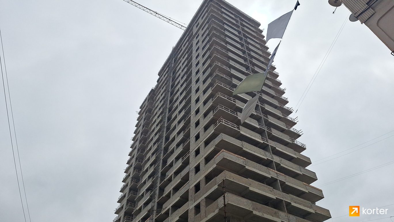 Construction progress Arcon Batumi Residence - Spot 6, апрель 2024