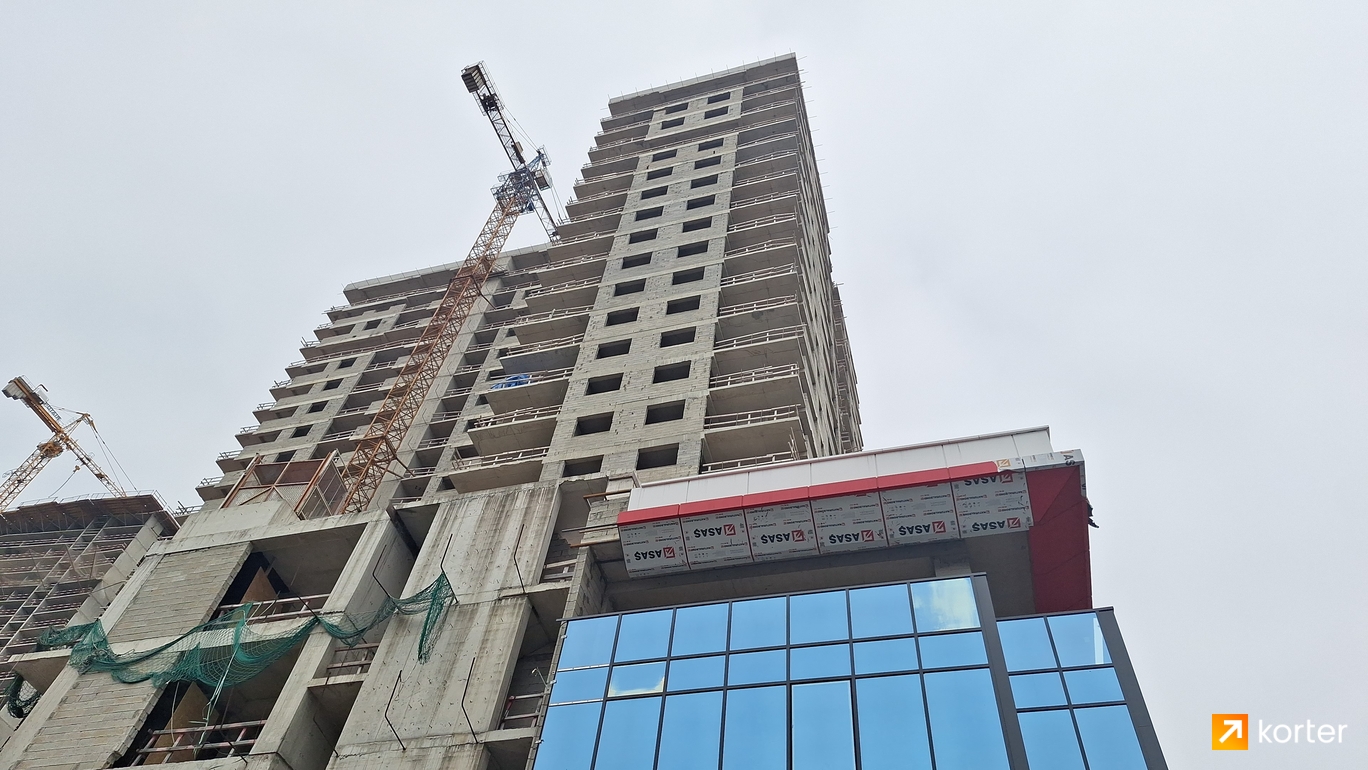 Construction progress Arcon Batumi Residence - Spot 2, апрель 2024