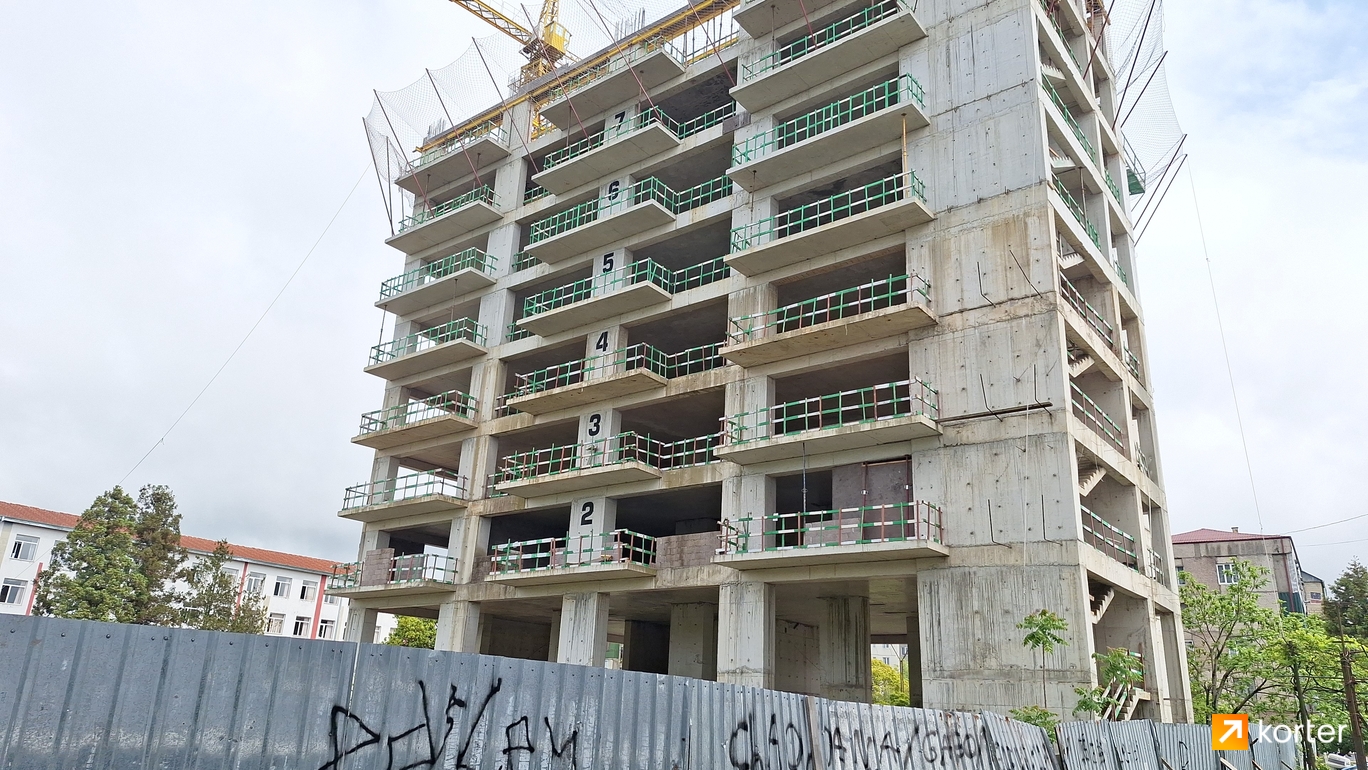Construction progress Esteco Home 360 - Spot 2, April 2024
