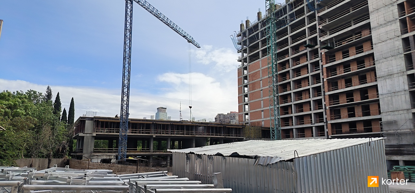 Construction progress Tbilisi Terrace - Spot 2, მაისი 2024