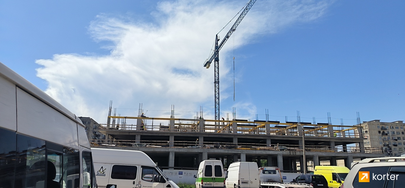 Construction progress Rustaveli 17 - Spot 1, May 2024