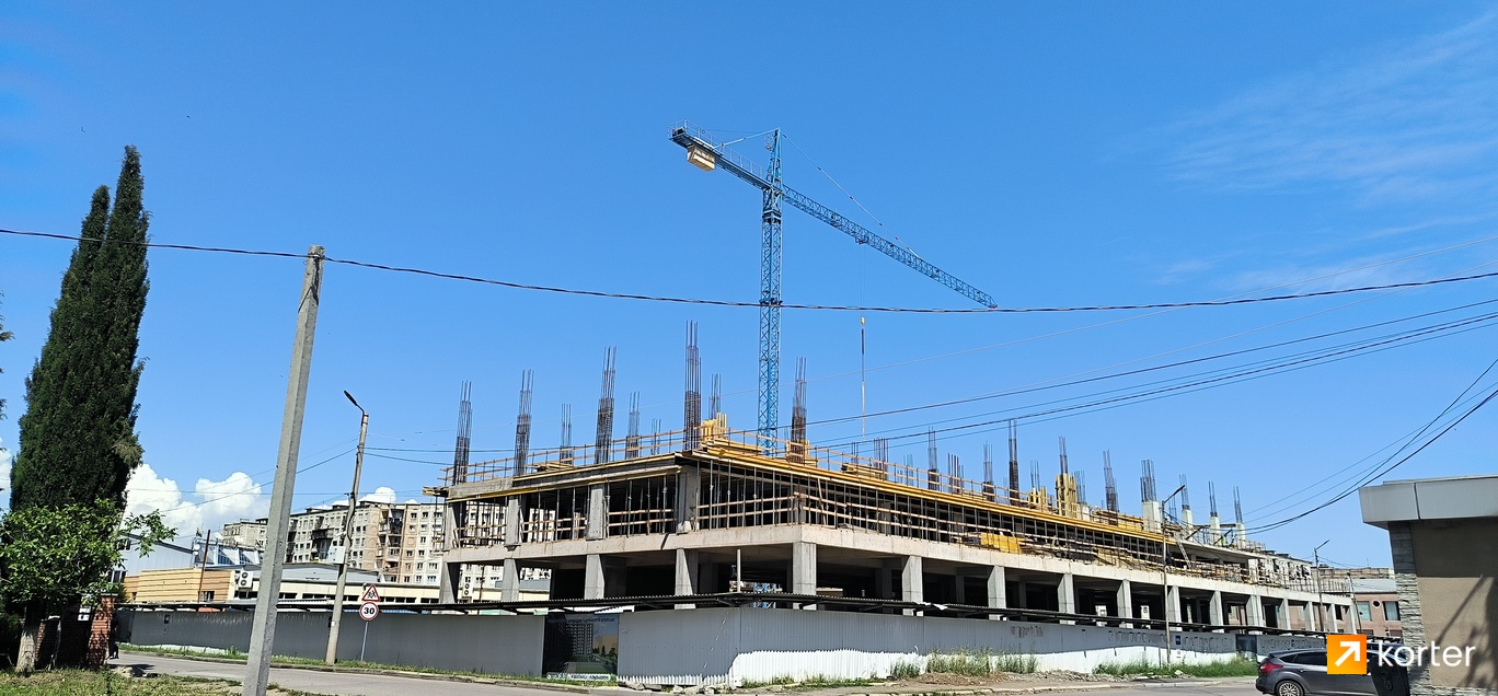 Construction progress Rustaveli 17 - Spot 2, May 2024