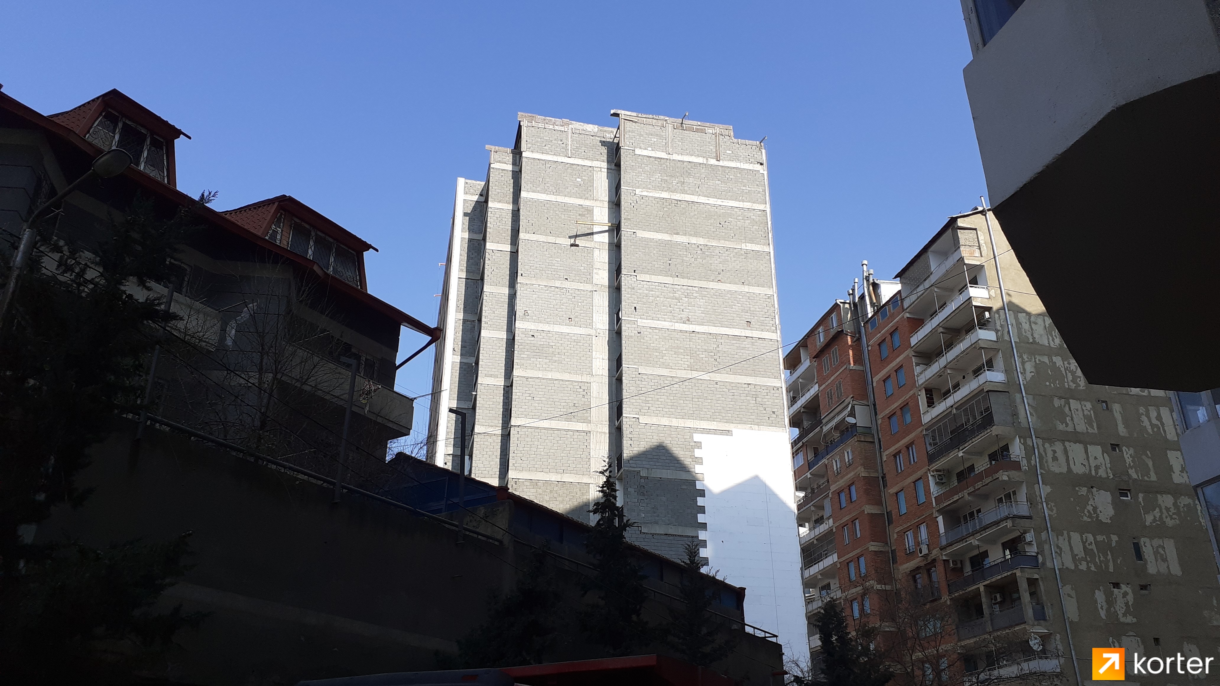 Ход строительства Binadari Zhvania - Ракурс 3, Февраль 2020