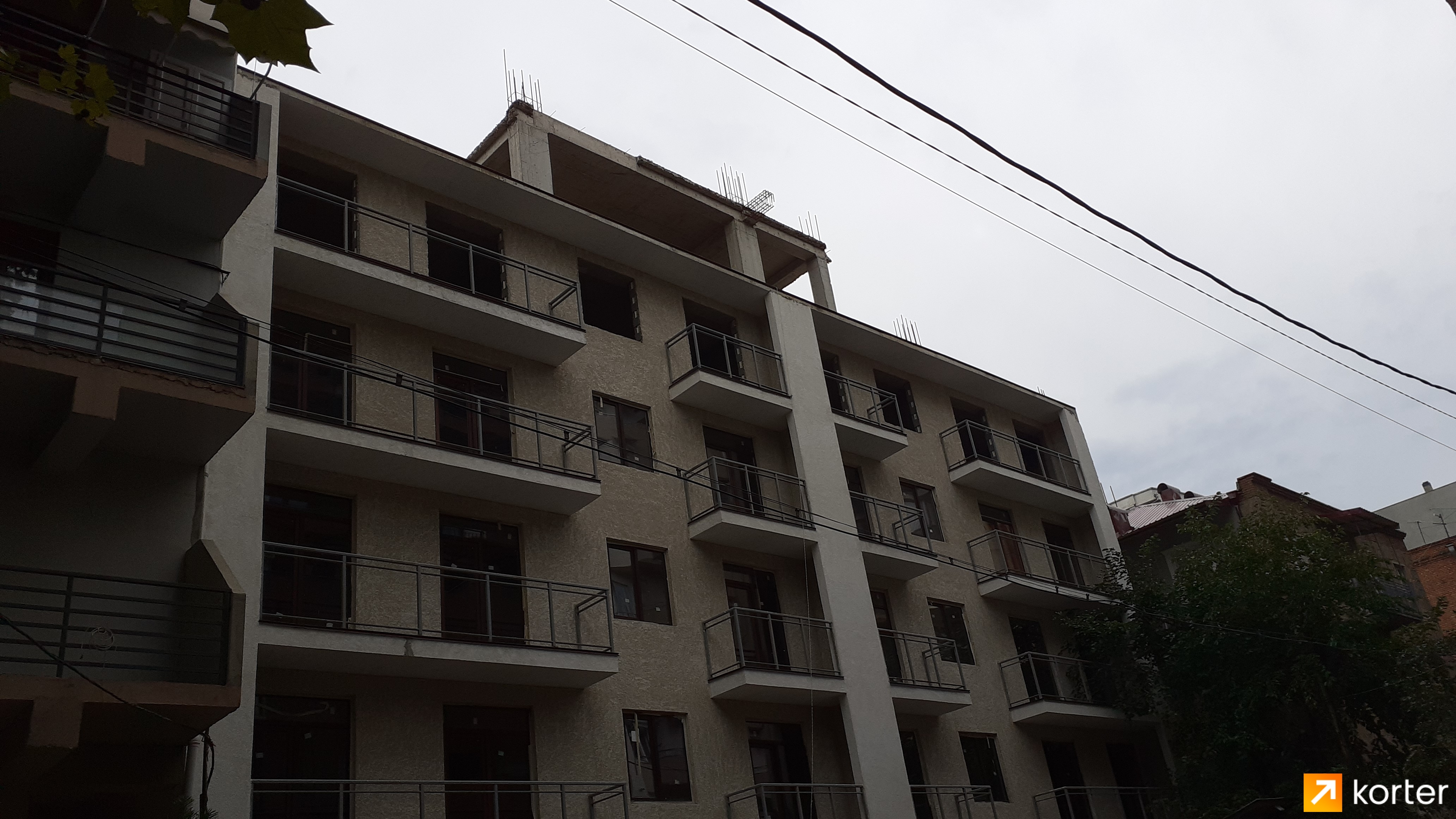 Construction progress House on Mukhadze 4 - Angle 1, September 2019