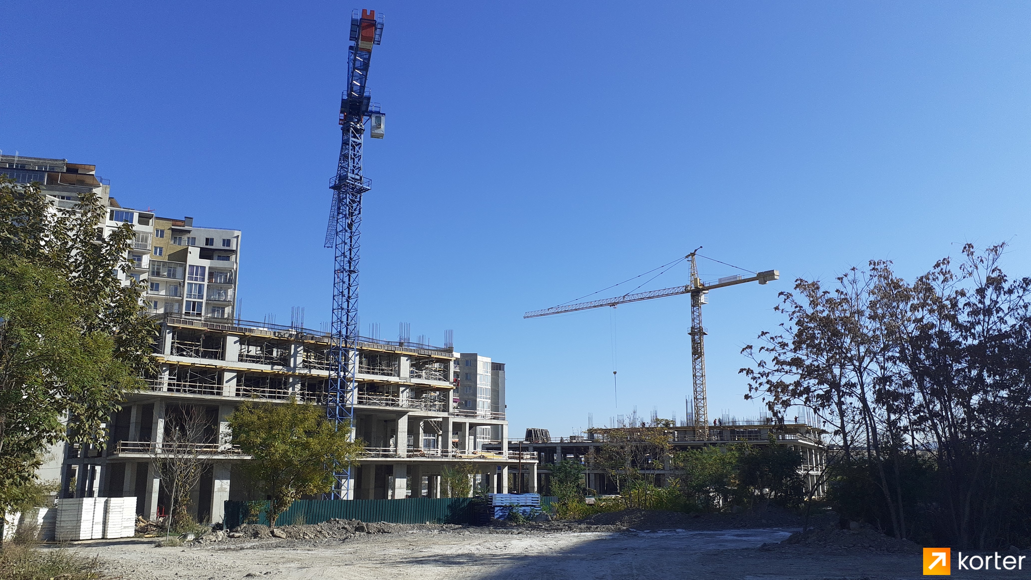მშენებლობის პროცესი m³ საბურთალო - რაკურსი 8, ოქტომბერი 2021