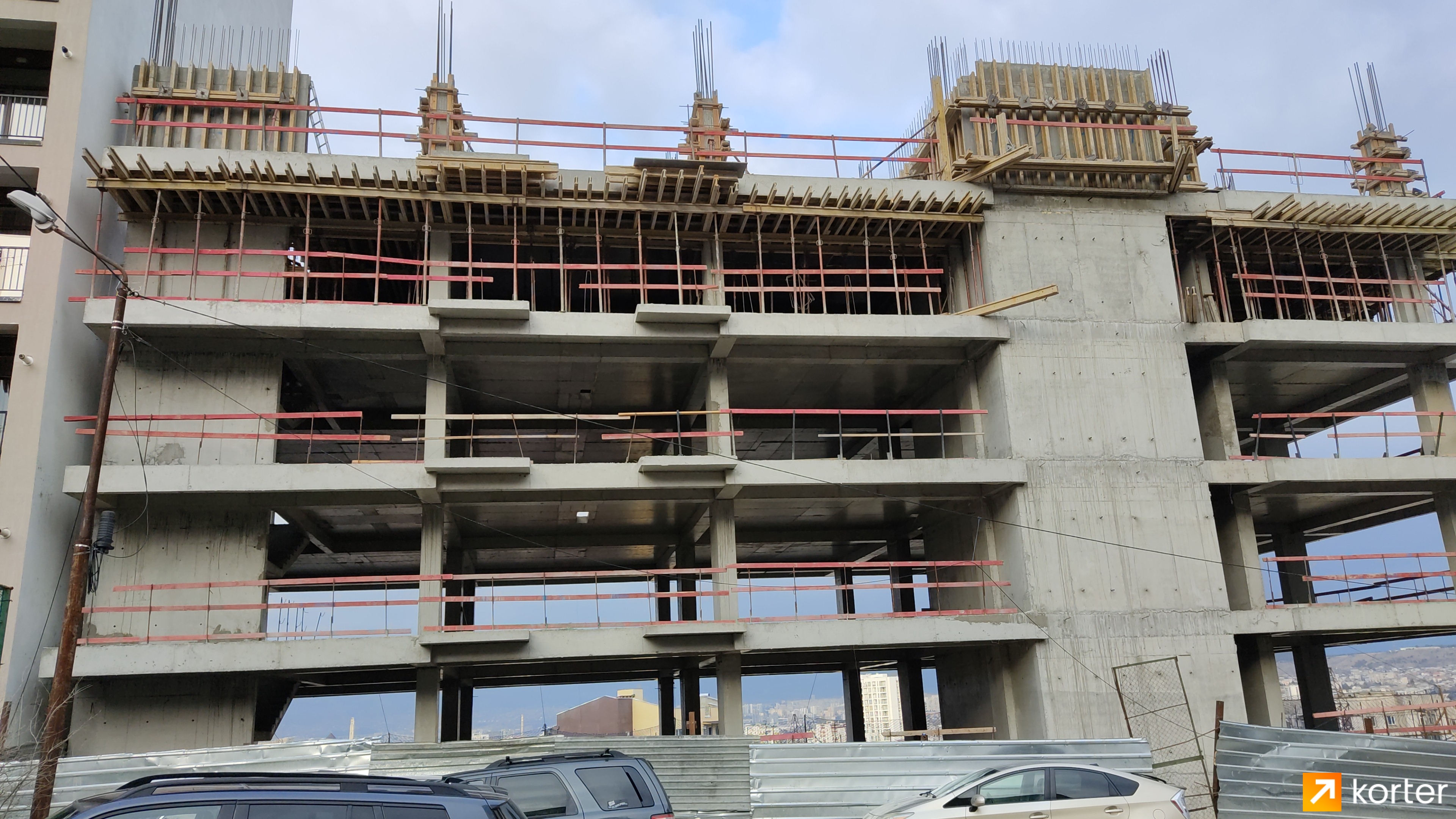 Construction progress House on Tofuria 1 - Angle 3, February 2022