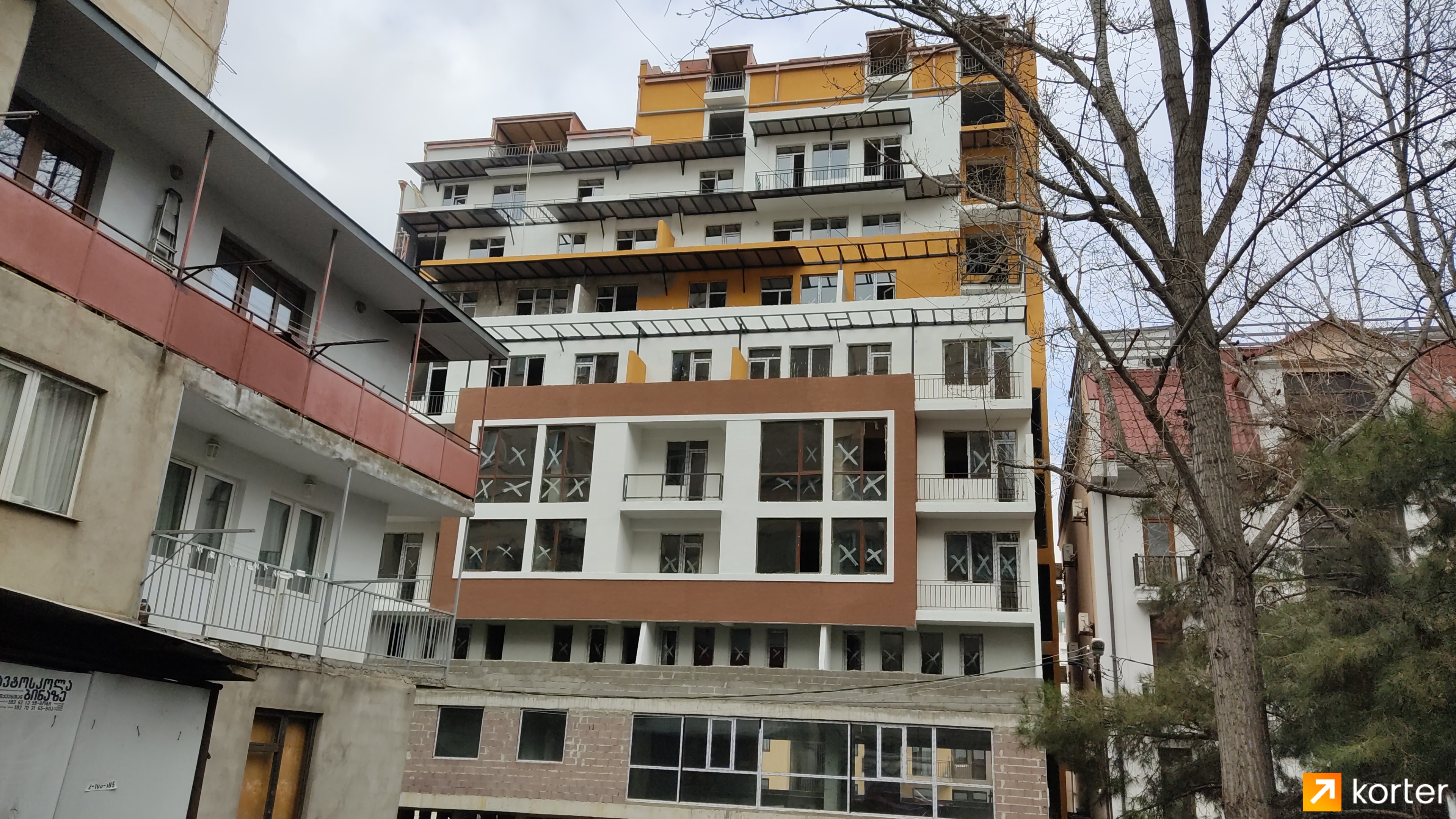 Construction progress House on Sairme 41, 43 - Angle 1, February 2022