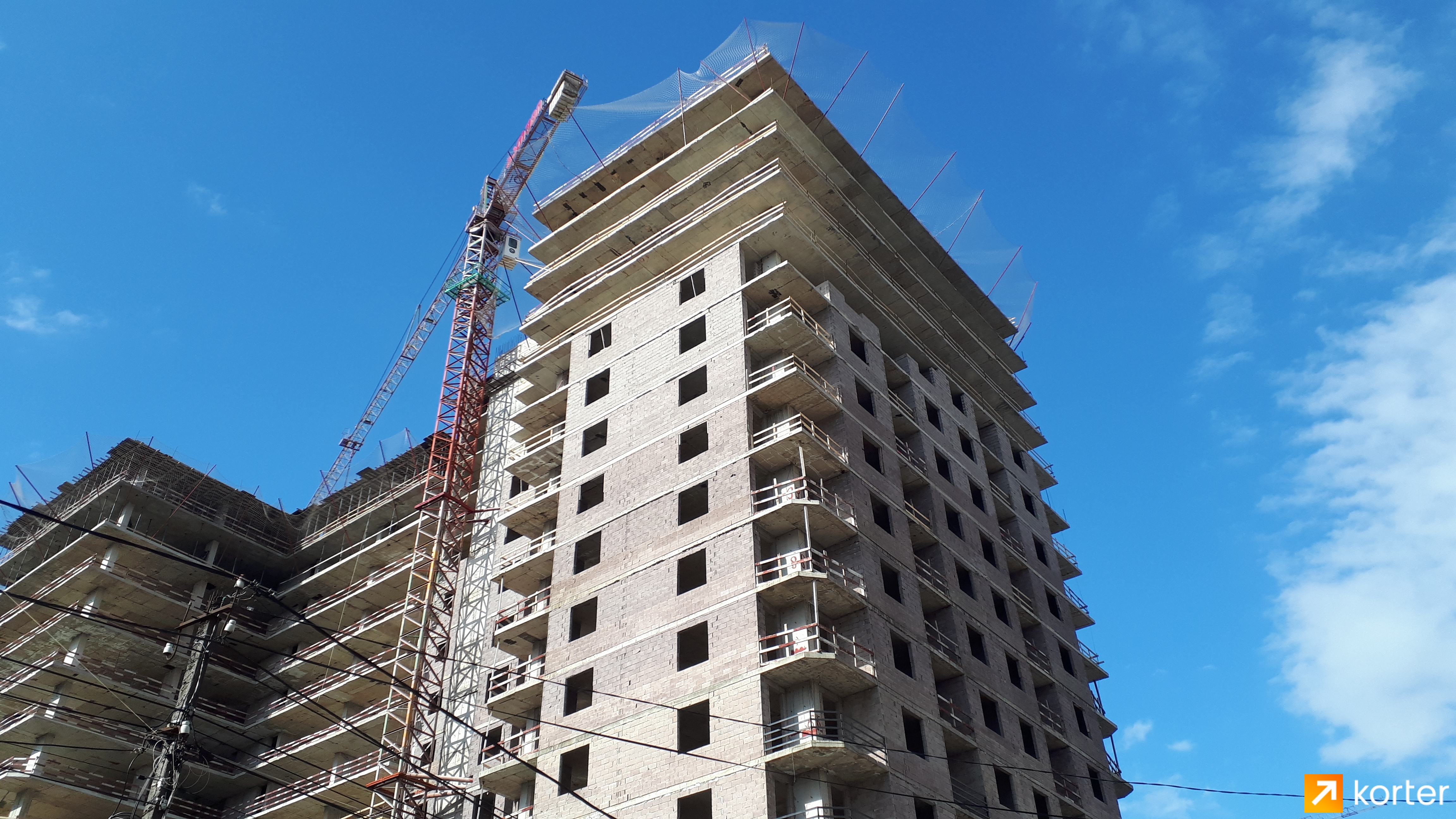 Construction progress Nev Tower - Angle 6, April 2022