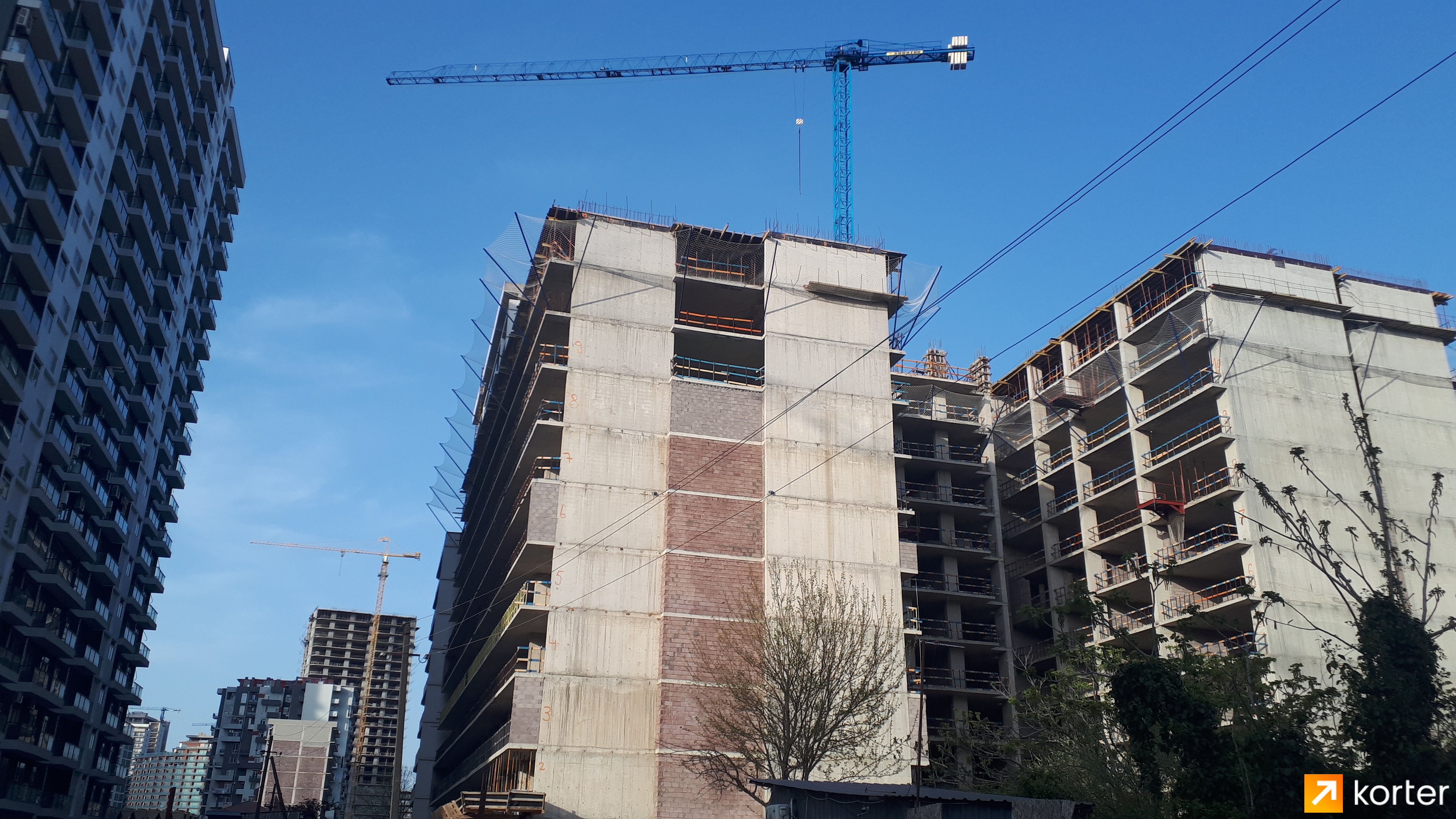 Construction progress Casa Di Batumi - Angle 1, May 2022