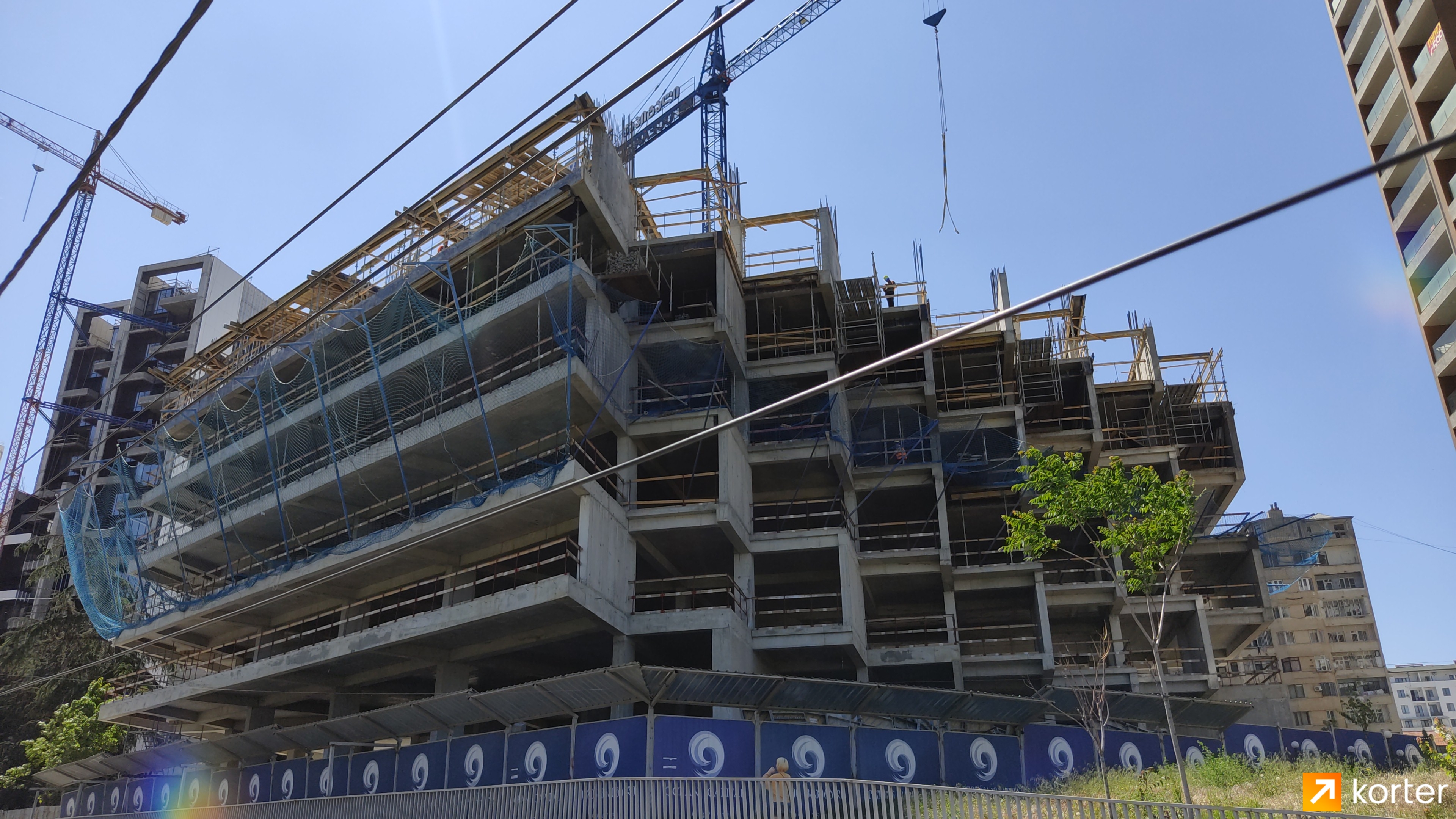 Construction progress Ocean Sky Residence - Angle 2, May 2022