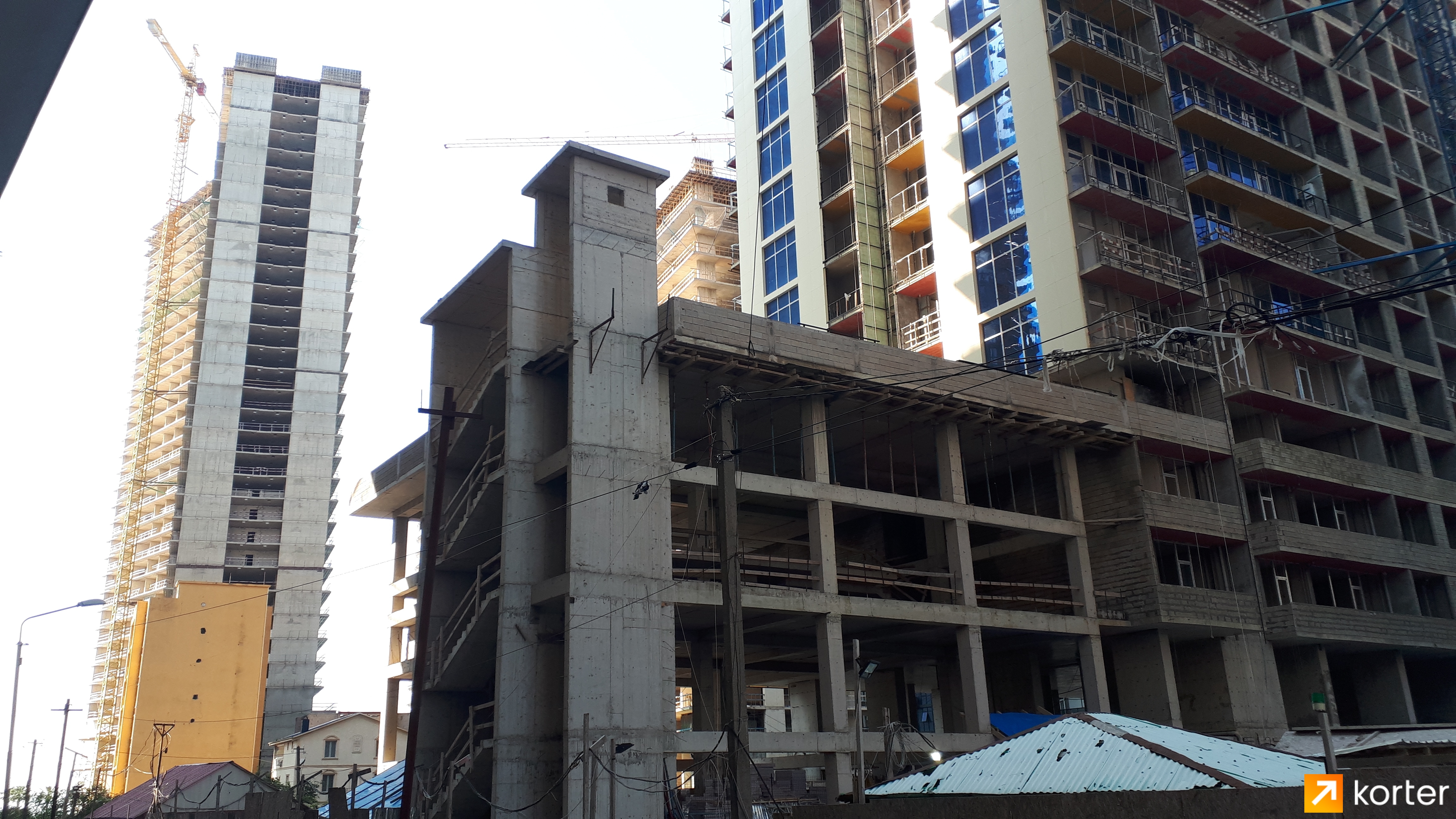 Construction progress Terrassa Batumi - Angle 5, May 2022