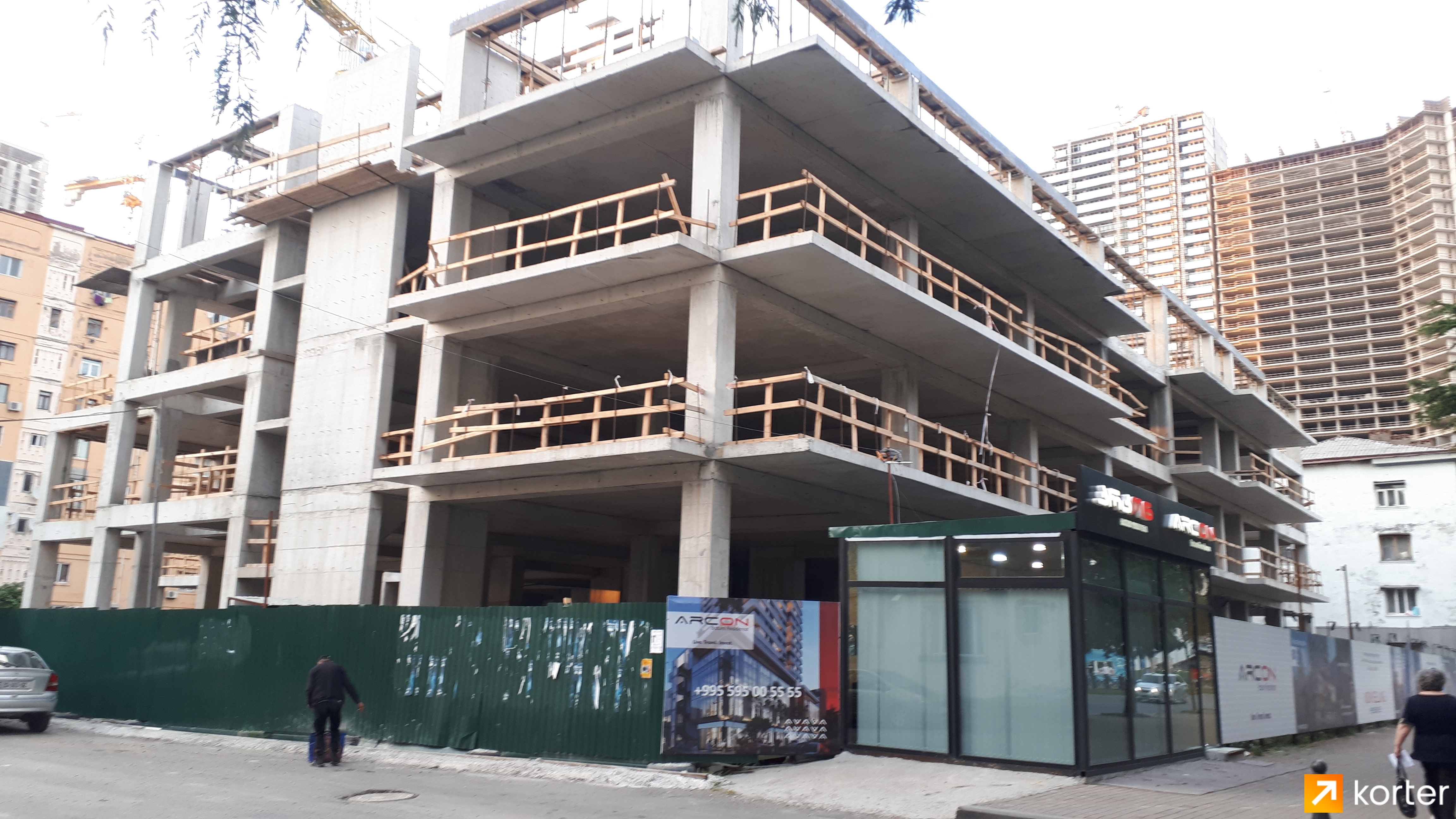 Ход строительства Arcon Batumi Residence - Ракурс 1, Июнь 2022