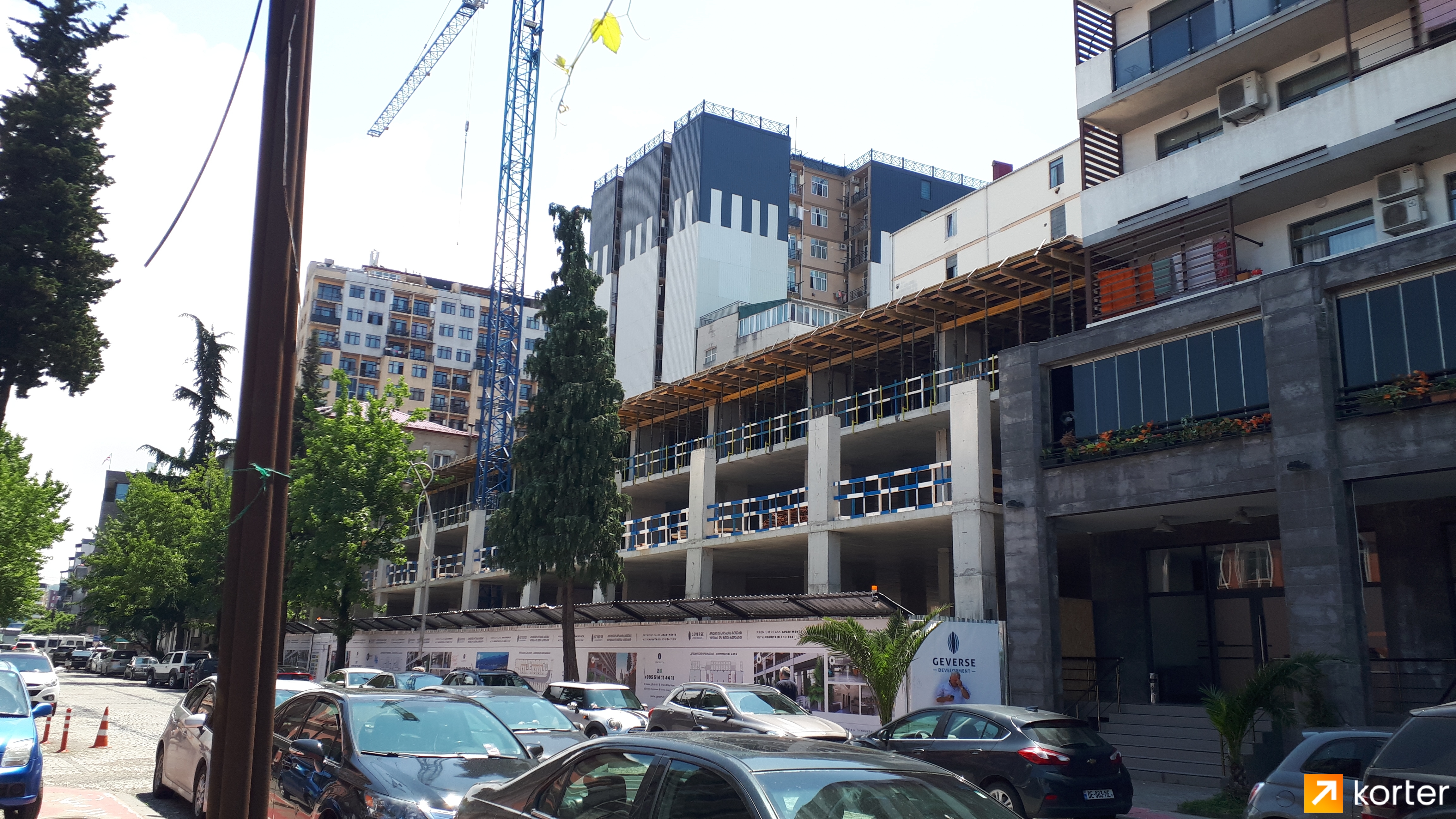 Construction progress Geverse Batumi Complex - Angle 3, June 2022