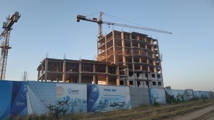 Ход строительства ЖК Денсаулык Бакыт - Ракурс 2, Август 2019