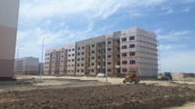 Ход строительства ЖК на Монке би и Момышулы - Ракурс 27, Май 2020