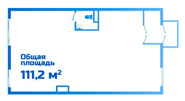 Планировка Студии квартиры, 111.2 m2 в ЖК Vesnovka, в г. Алматы