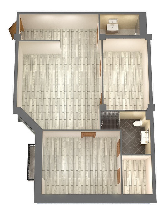 Планировка 2-комнатные квартиры, 101.1 m2 в ЖК Горное солнце, в г. Алматы