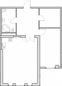 Планировка 2-комнатные квартиры, 98.5 m2 в ЖК Miras Park, в г. Алматы