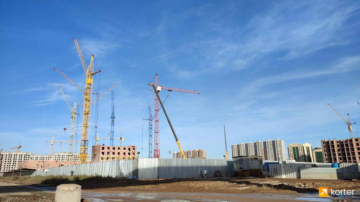 Ход строительства ЖК Qobyz - Ракурс 4, ноябрь 2023