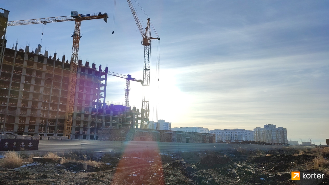Ход строительства ЖК Hanzada - Ракурс 4, декабрь 2023