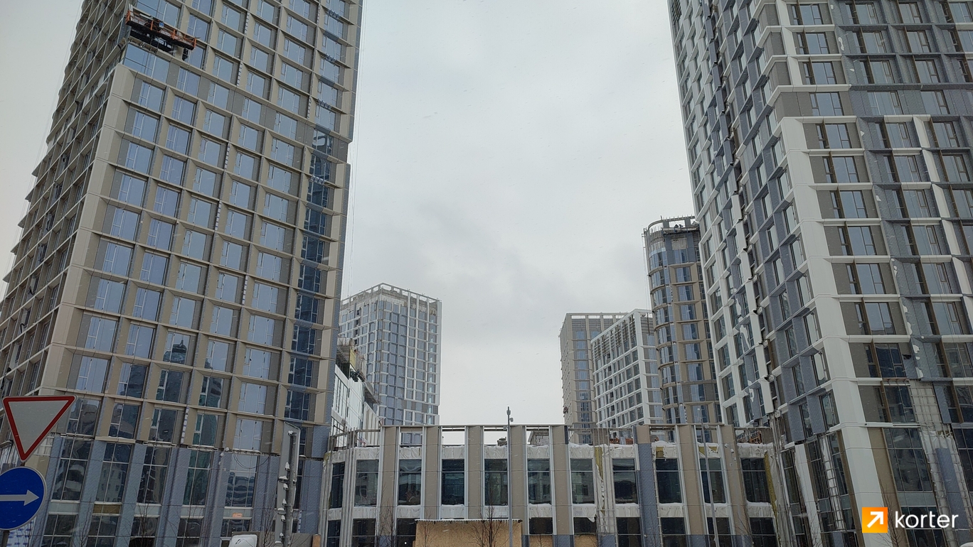 Ход строительства ЖК Dara Residence - Ракурс 4, февраль 2024