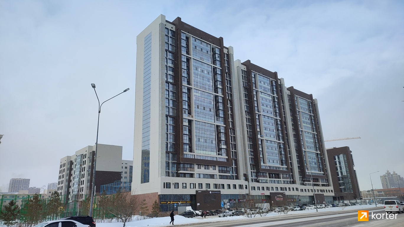 Ход строительства ЖК Алматау - Ракурс 3, февраль 2024