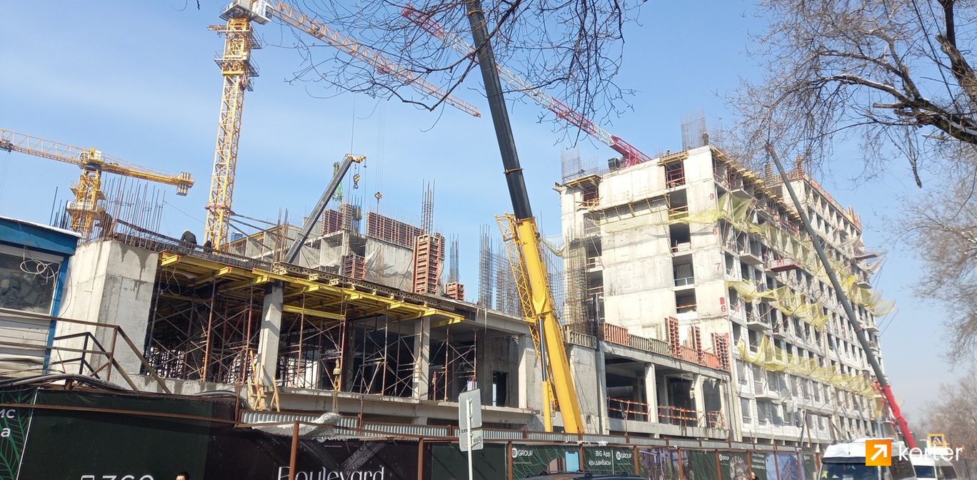 Ход строительства ЖК Boulevard Residence - Ракурс 4, февраль 2024