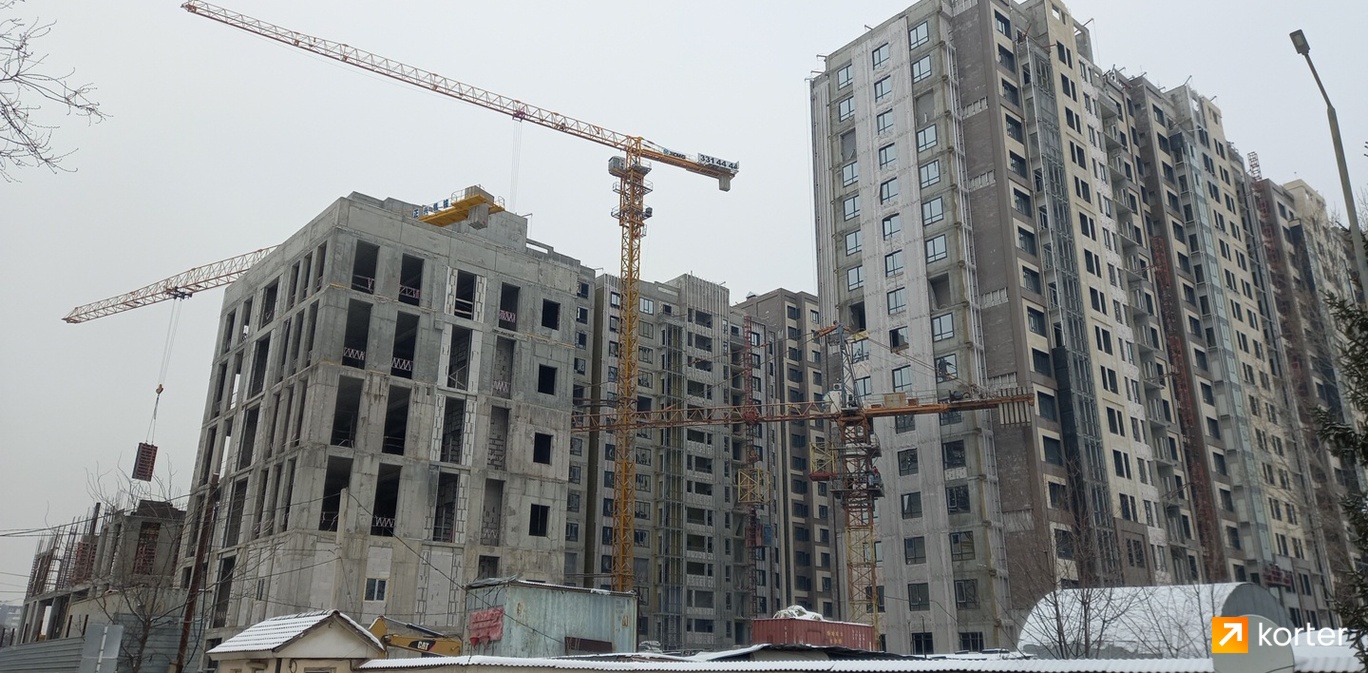 Ход строительства ЖК Etasa Residence - Ракурс 11, февраль 2024