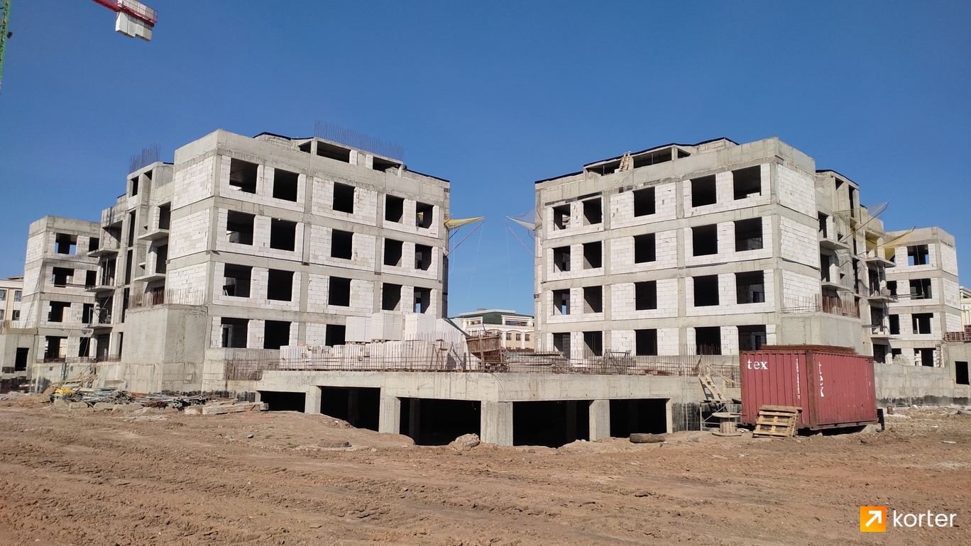 Ход строительства VIP городок Saranda - Ракурс 32, апрель 2024