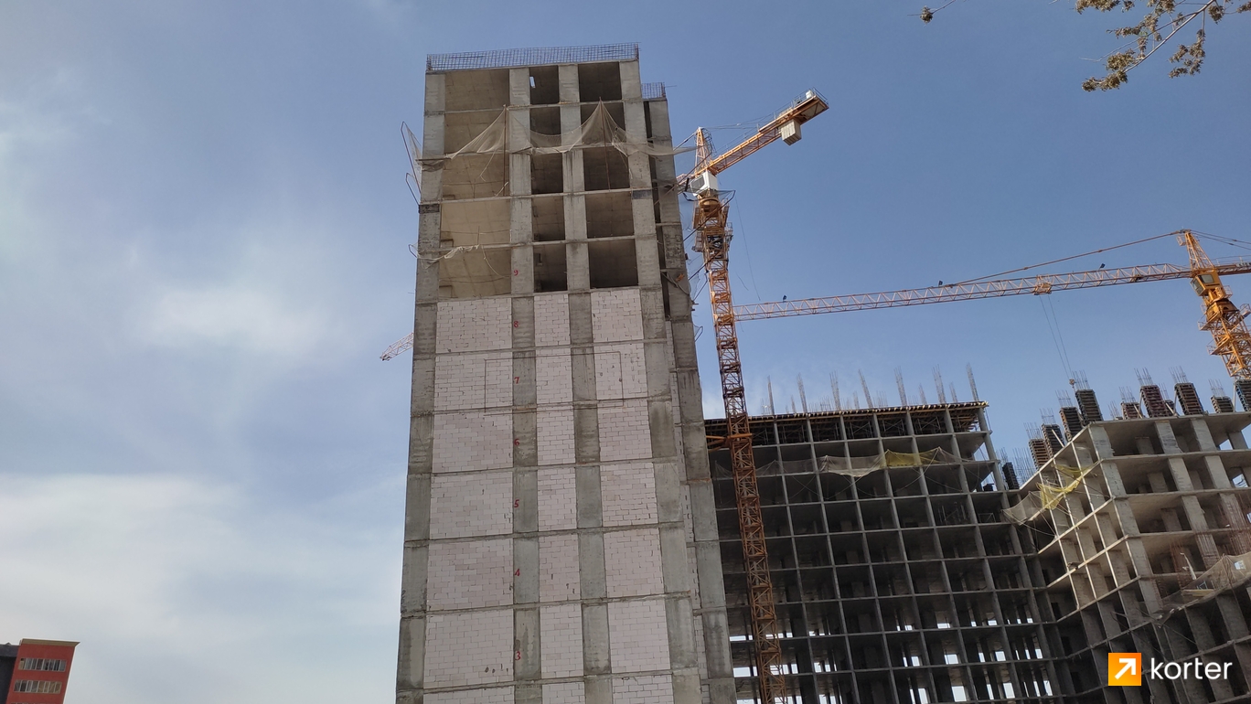 Ход строительства ЖК Ayana Plaza - Ракурс 3, апрель 2024