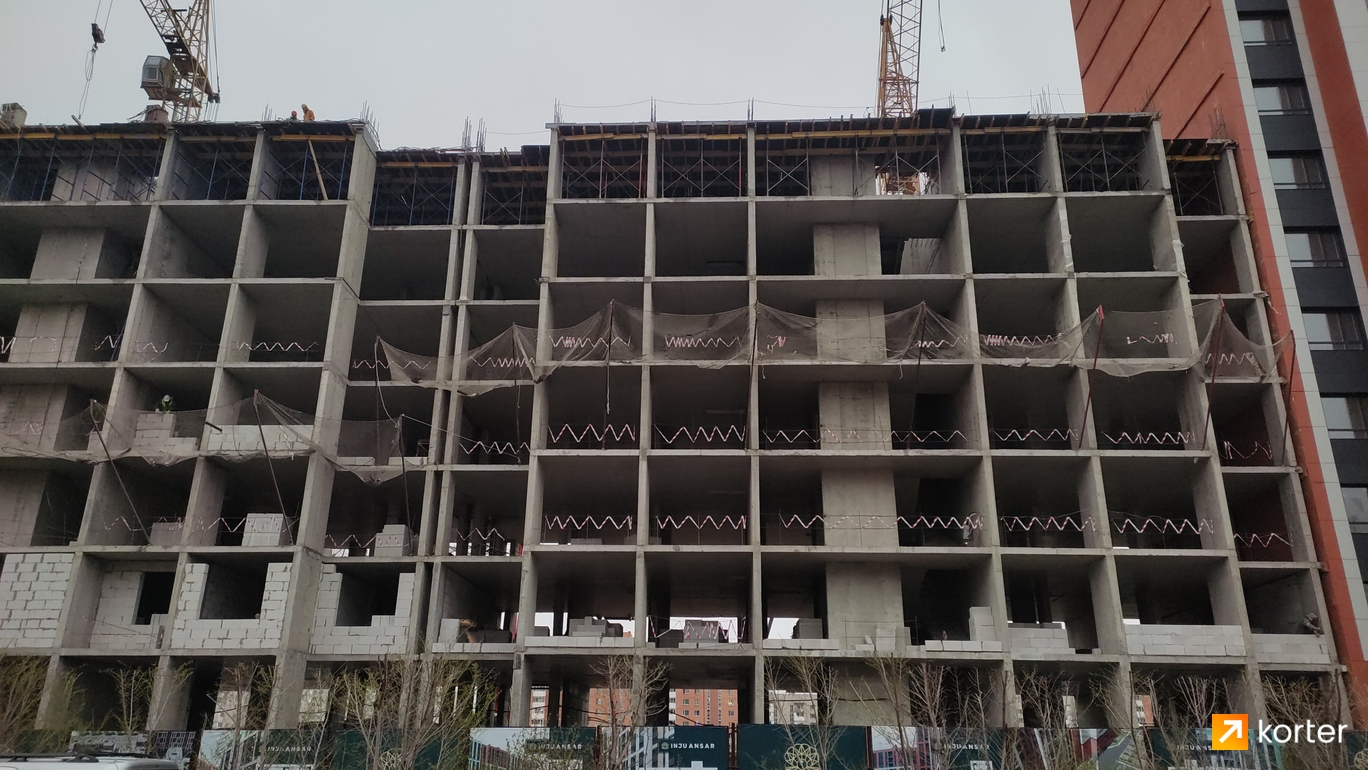 Ход строительства ЖК Inju Ansar - Ракурс 1, май 2024