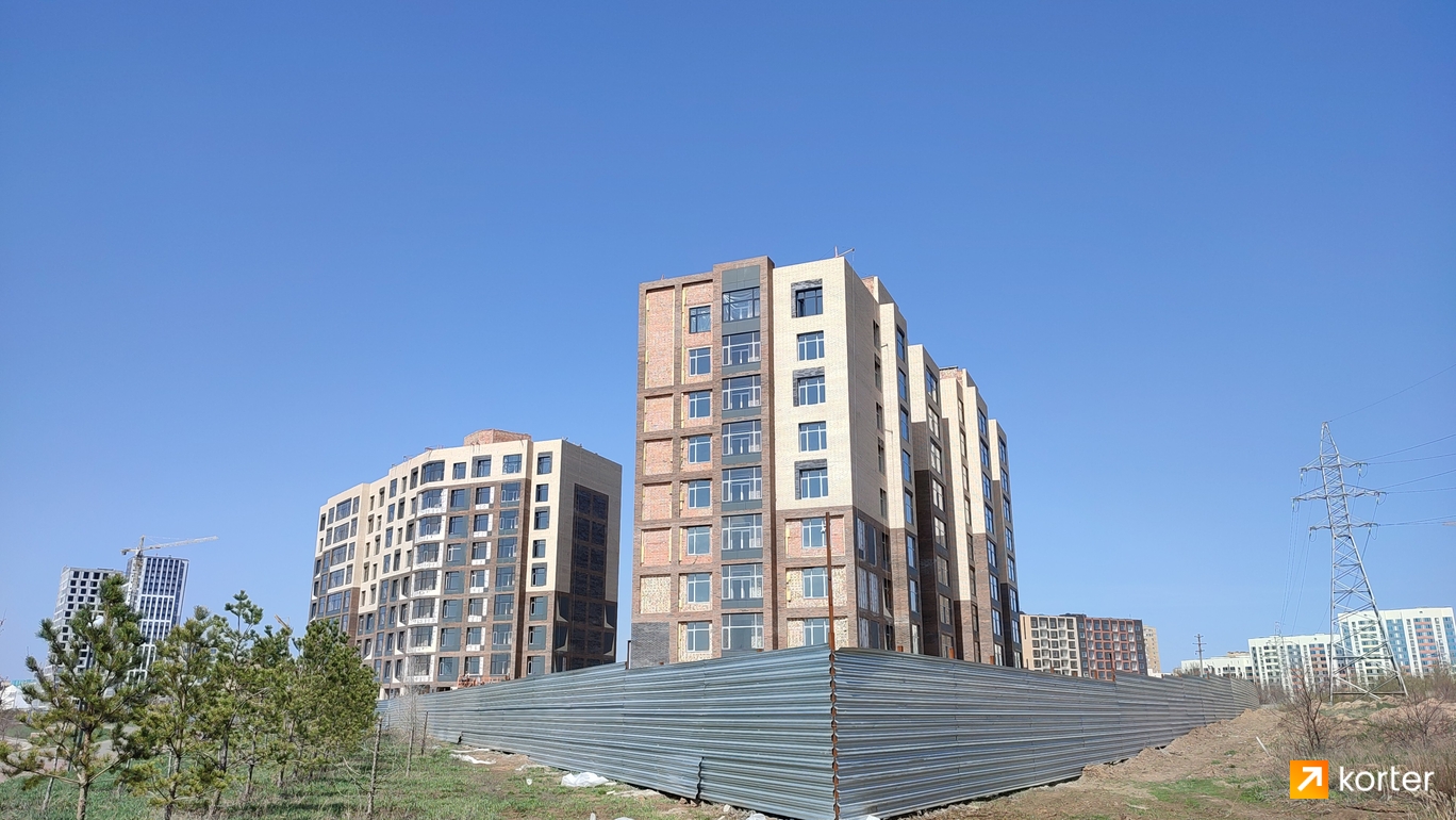 Ход строительства ЖК Абай Жолы - Ракурс 3, май 2024