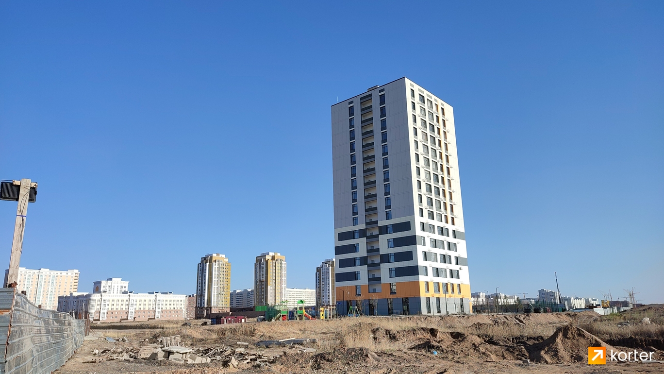 Ход строительства ЖК Altyn Säulet - Ракурс 1, май 2024