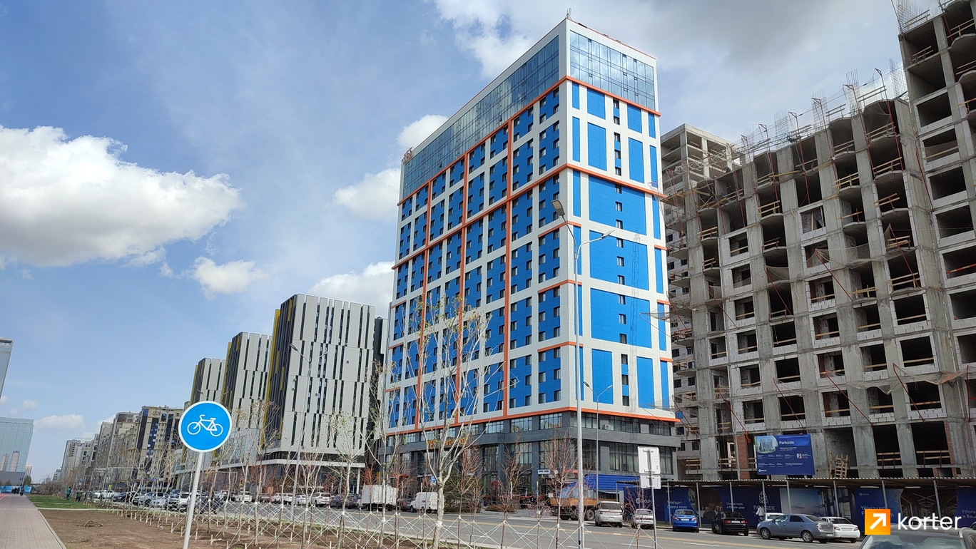 Ход строительства Апарт-отель YE`S Астана - Ракурс 8, май 2024