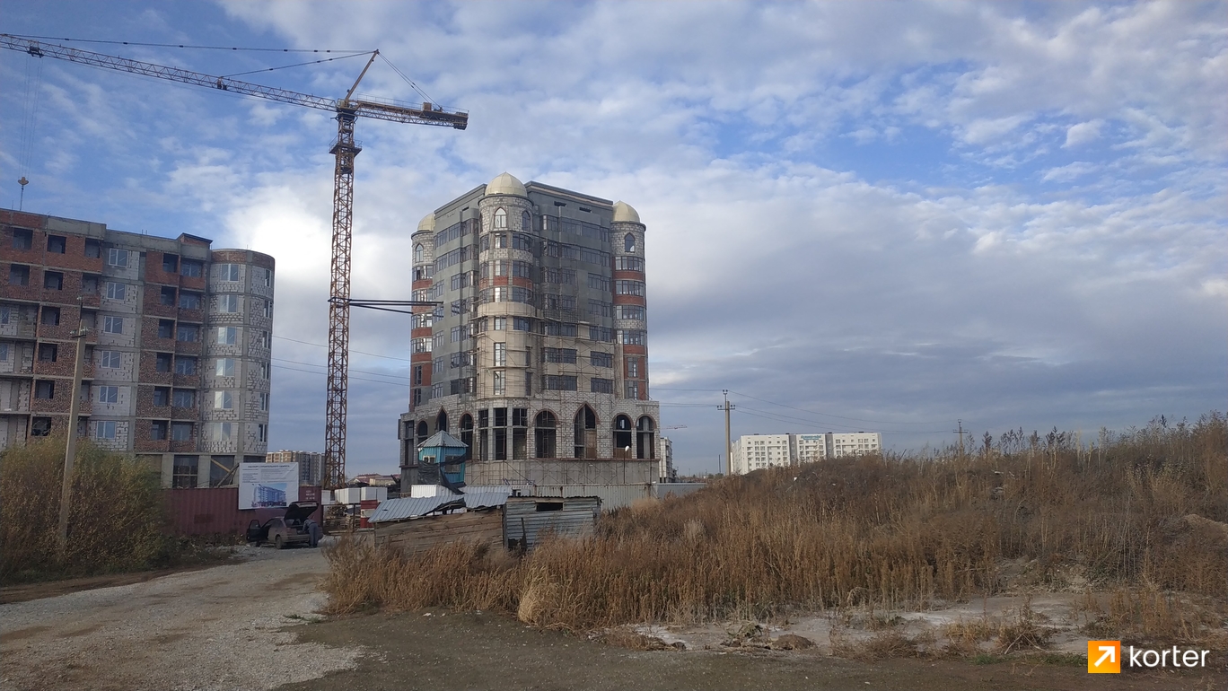 Ход строительства ЖК Ордабасы - Ракурс 7, октябрь 2019