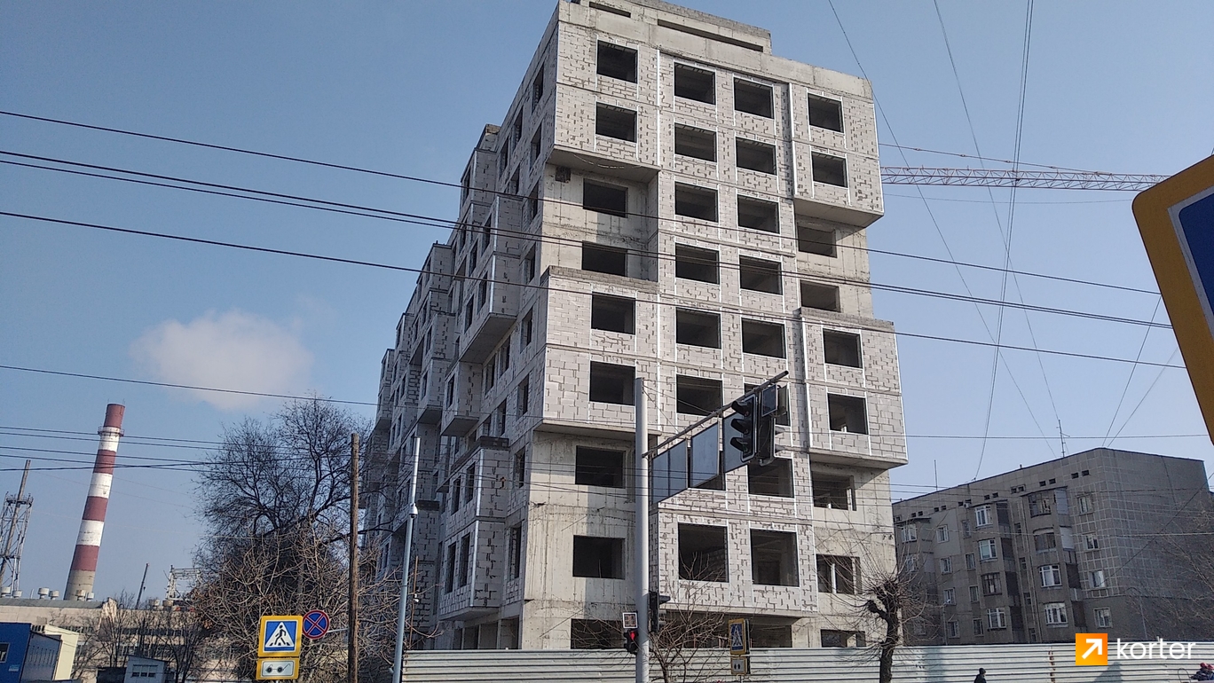 Ход строительства ЖК Gagarin Terrace - Ракурс 4, февраль 2020