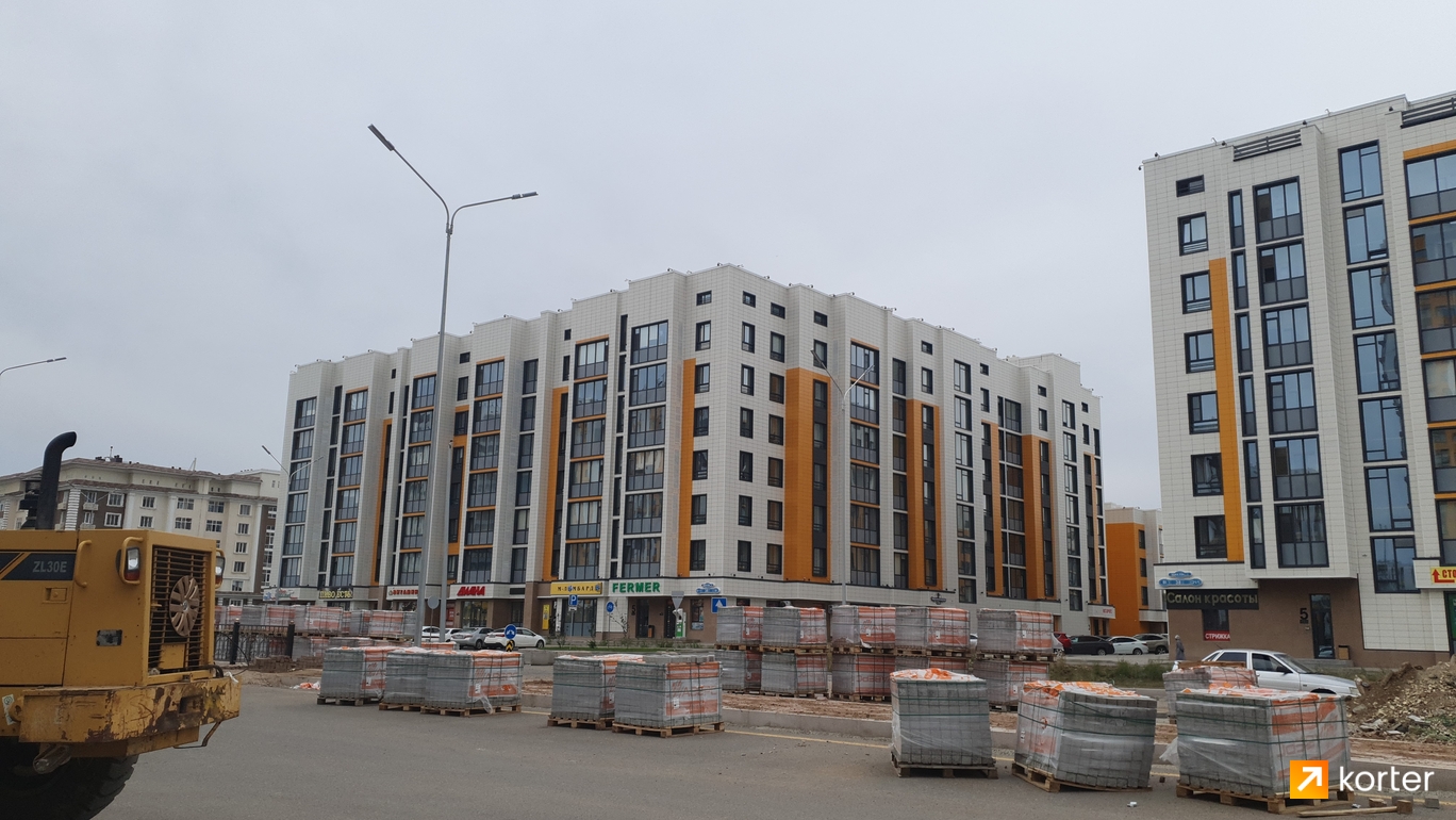 Ход строительства ЖК Nura Esil - Ракурс 14, август 2020