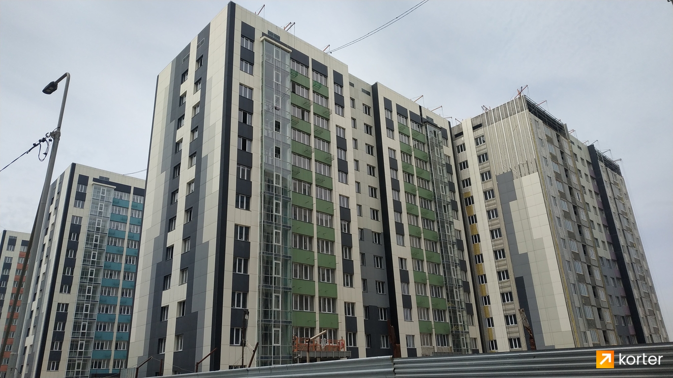 Ход строительства ЖК Alatau City - Ракурс 38, апрель 2021