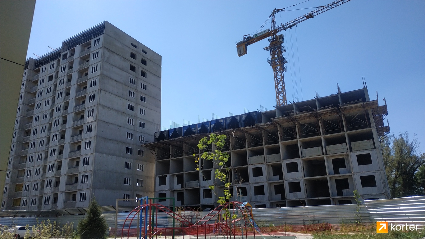 Ход строительства ЖК Аспан Сити 2.0 - Ракурс 11, июнь 2021