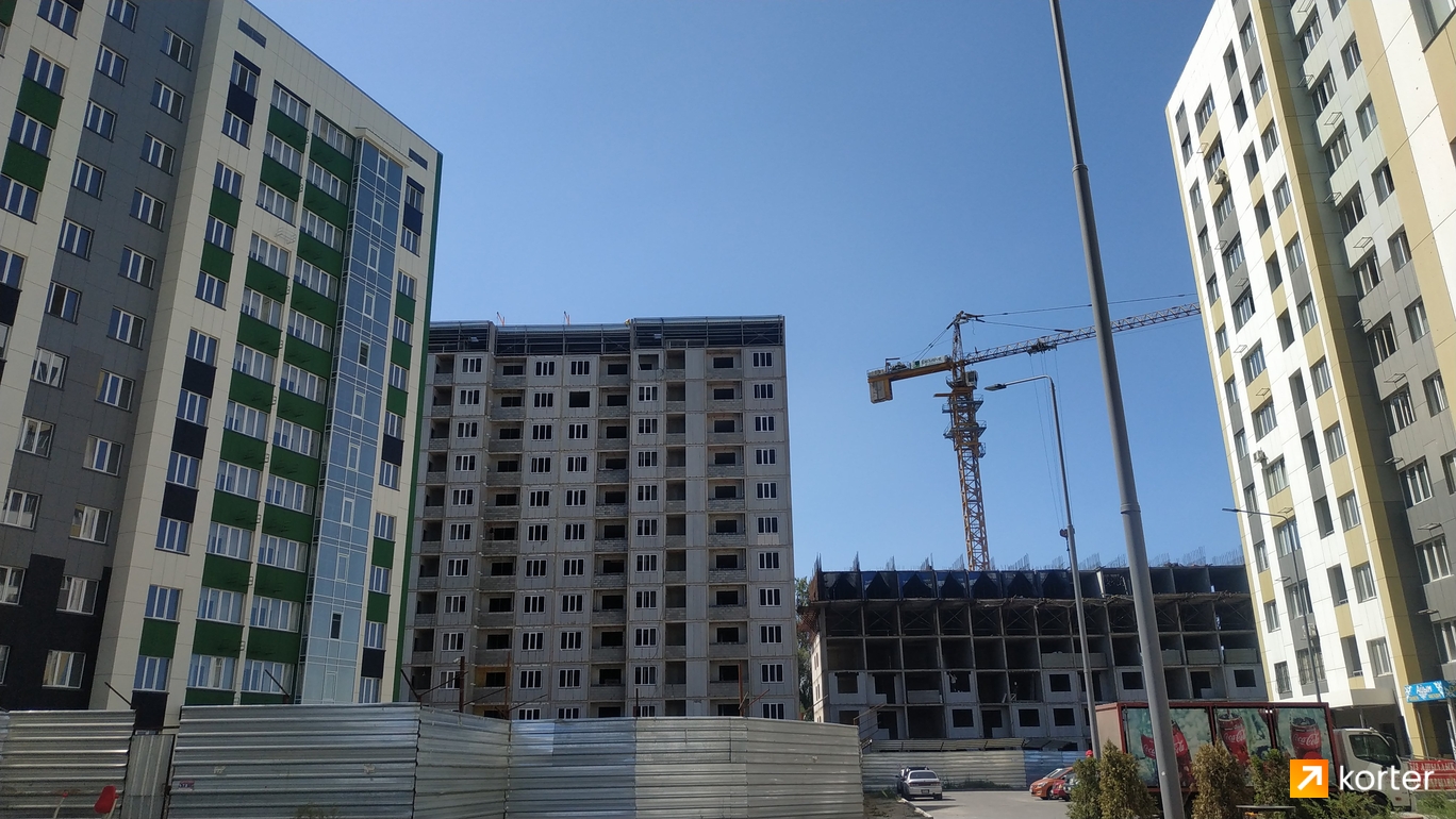 Ход строительства ЖК Аспан Сити 2.0 - Ракурс 13, июнь 2021